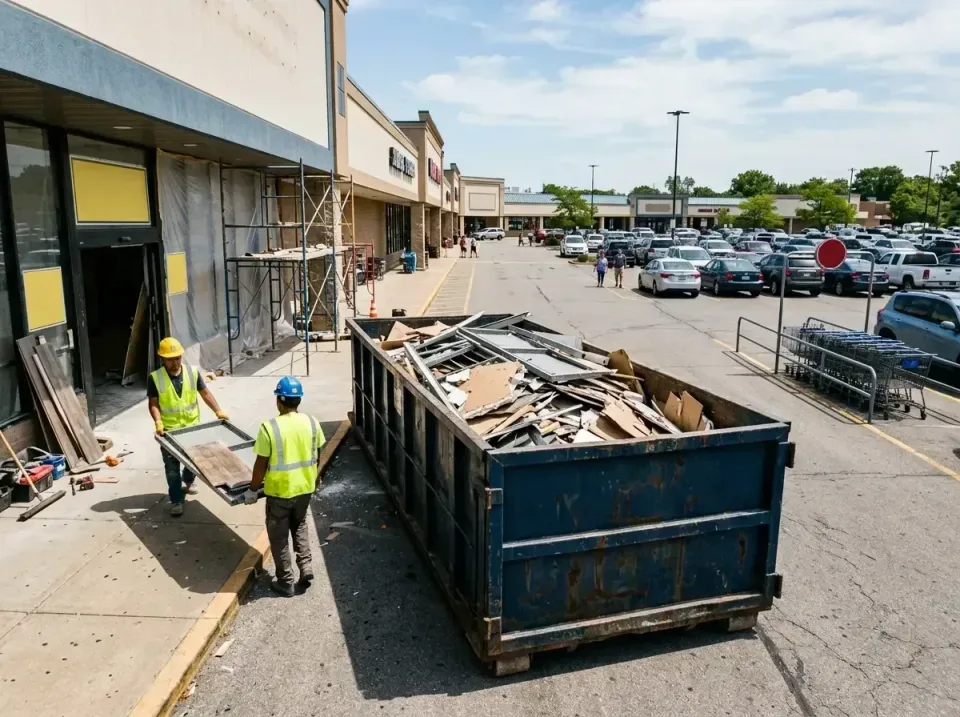 retail-store-renovation-debris-003 — frequently asked questions, Roll-off Dumpster Rentals in Candlewick Lake, IL